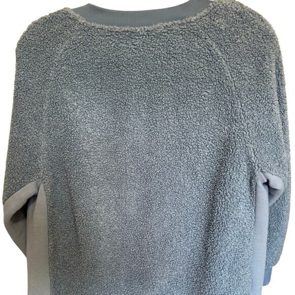 Varley Oakden Pullover Sweatshirt Oversized Fleece Sherpa Teddy Blue Size Small - Picture 9 of 14